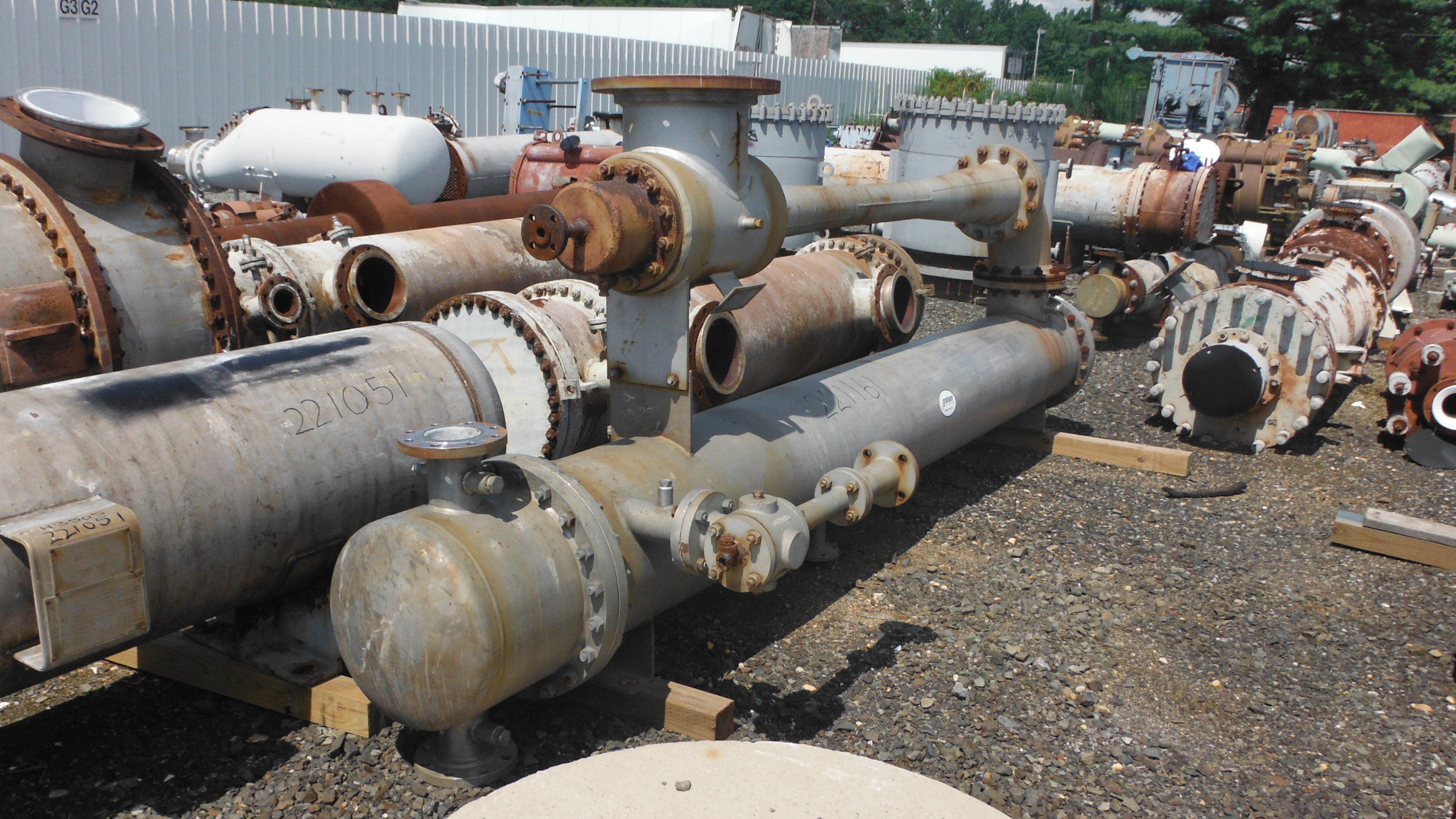 IPP# 221161, 42 m² (452 ft²)  Stainless Steel 316 Shell and Tube Heat Exchanger For Sale