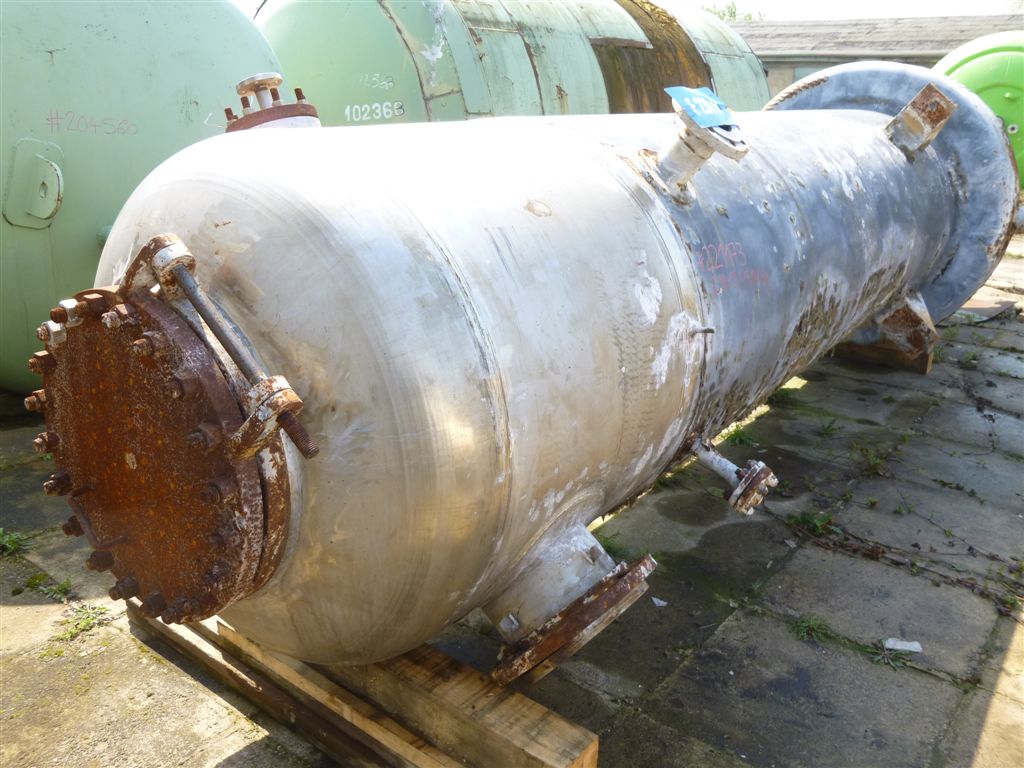 IPP# 221173, 253.8 m² (2,732 ft²)  Stainless Steel 316 Shell and Tube Heat Exchanger For Sale