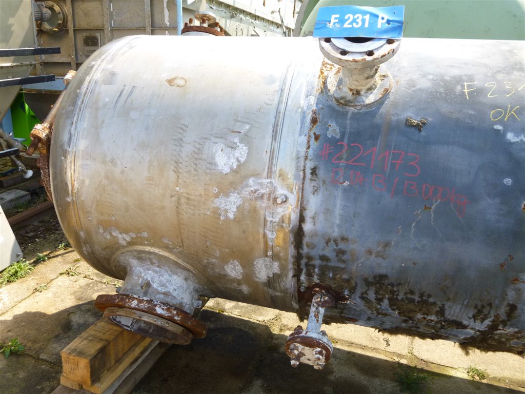 IPP# 221173, 253.8 m² (2,732 ft²)  Stainless Steel 316 Shell and Tube Heat Exchanger For Sale