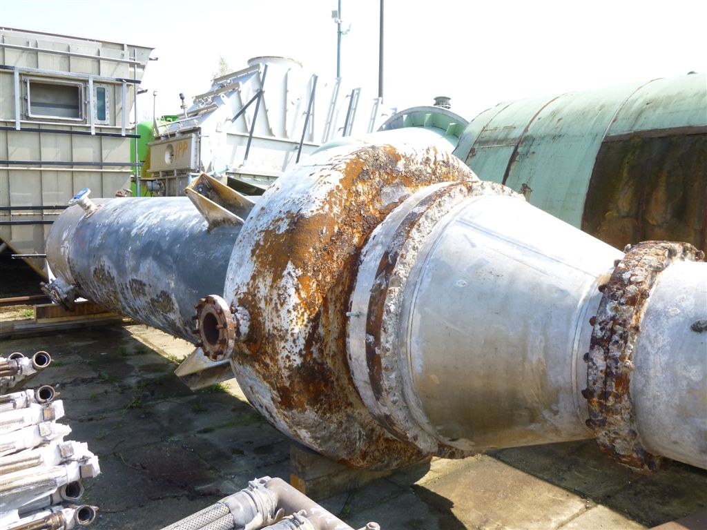 IPP# 221173, 253.8 m² (2,732 ft²)  Stainless Steel 316 Shell and Tube Heat Exchanger For Sale