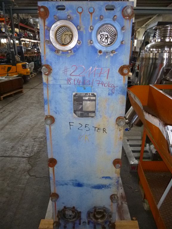 IPP# 221171, 13.9 m² (150 ft²)  Stainless Steel Austentic Plate and Frame Heat Exchanger For Sale