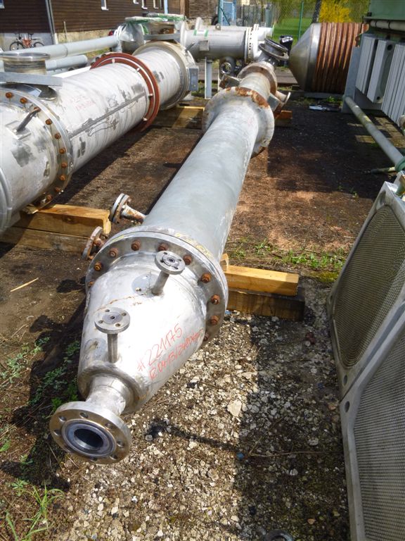 IPP# 221175, 97 m² (1,044 ft²)  Stainless Steel 316 Shell and Tube Heat Exchanger For Sale