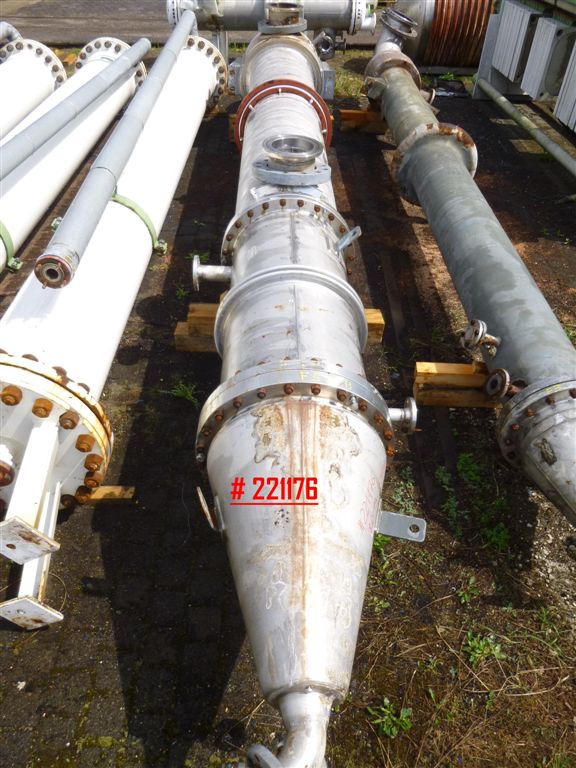 IPP# 221176, 251 m² (2,702 ft²)  Stainless Steel 316 Shell and Tube Heat Exchanger For Sale