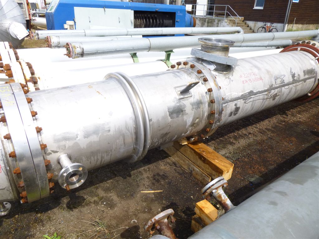 IPP# 221176, 251 m² (2,702 ft²)  Stainless Steel 316 Shell and Tube Heat Exchanger For Sale