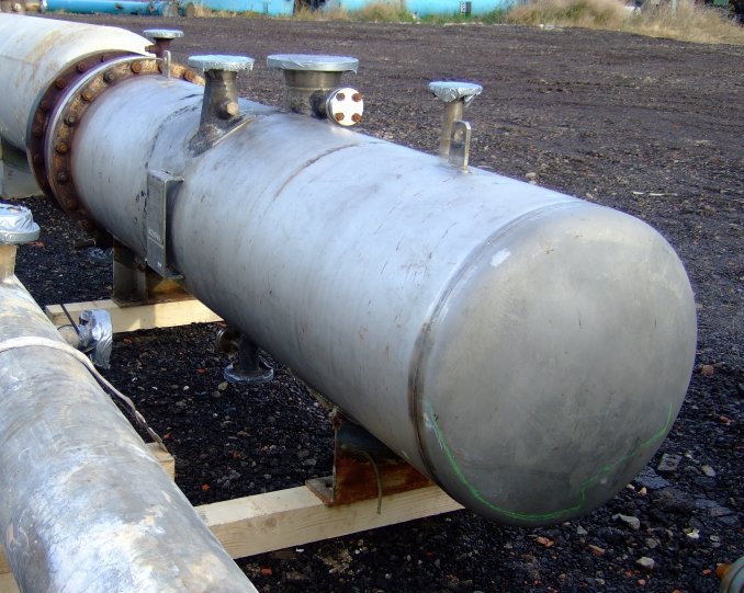 IPP# 221544, 25.2 m² (271.3 ft²)  Stainless Steel 316 Shell and Tube Heat Exchanger For Sale