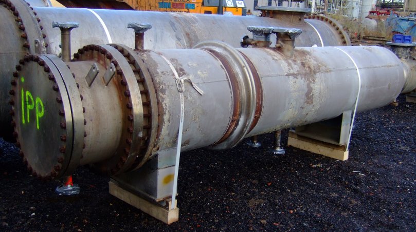 IPP# 221566, 42.8 m² (460.7 ft²)  Stainless Steel 316 Shell and Tube Heat Exchanger For Sale