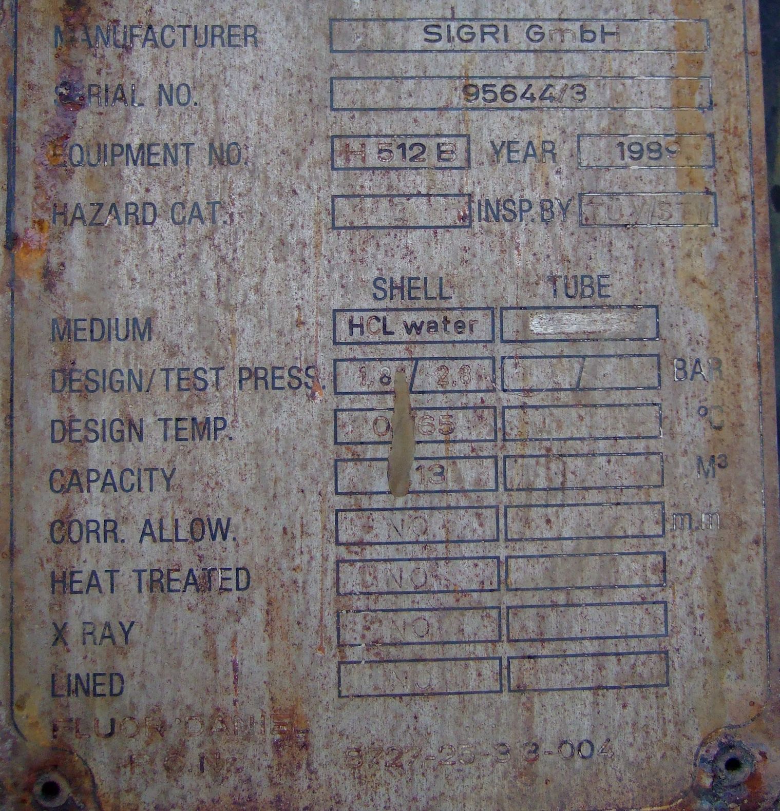 IPP# 221517, 310 mm (12.2 in)  Graphite Packed Column For Sale