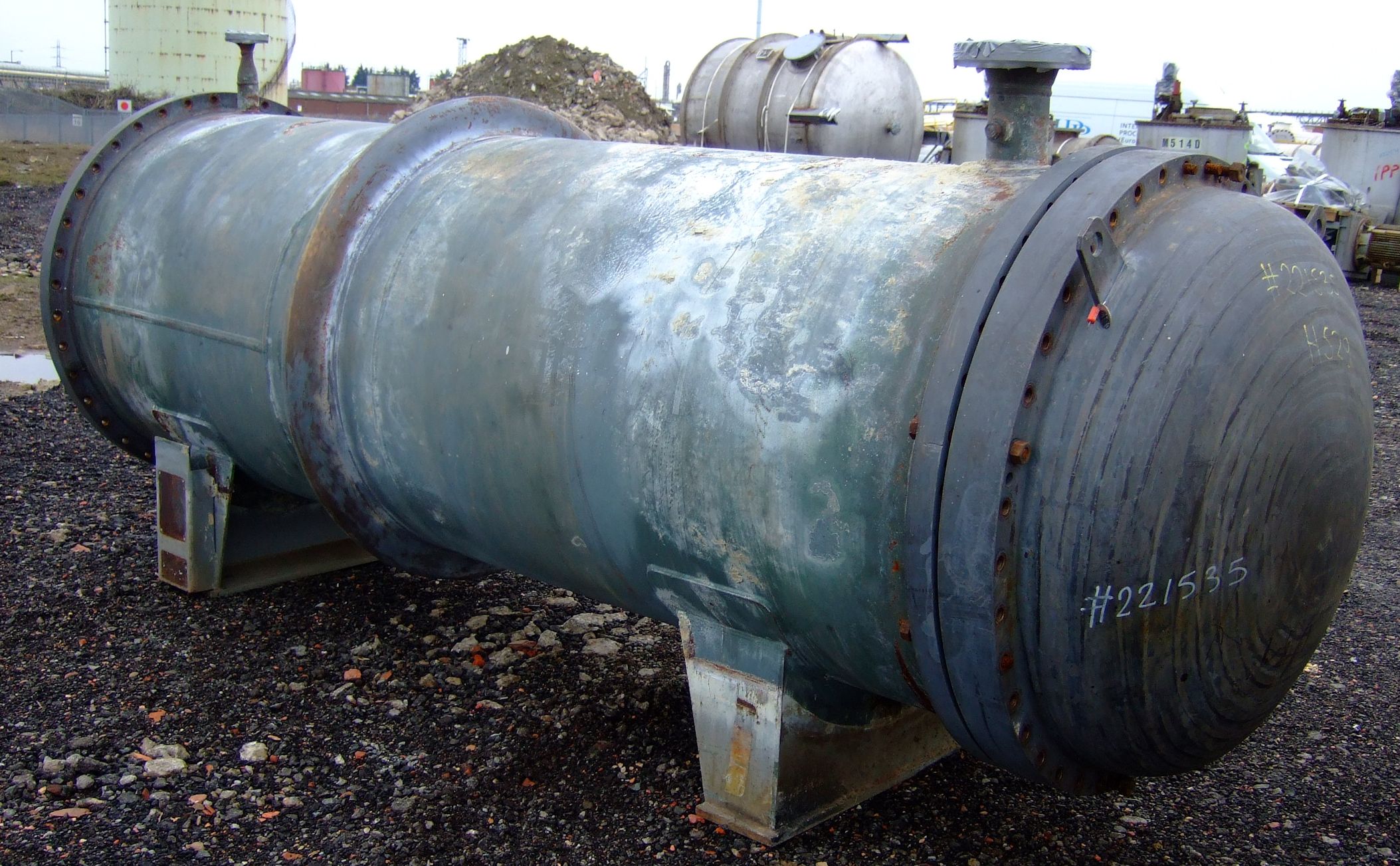 IPP# 221535, 195 m² (2,099 ft²)  Stainless Steel 316 Shell and Tube Heat Exchanger For Sale