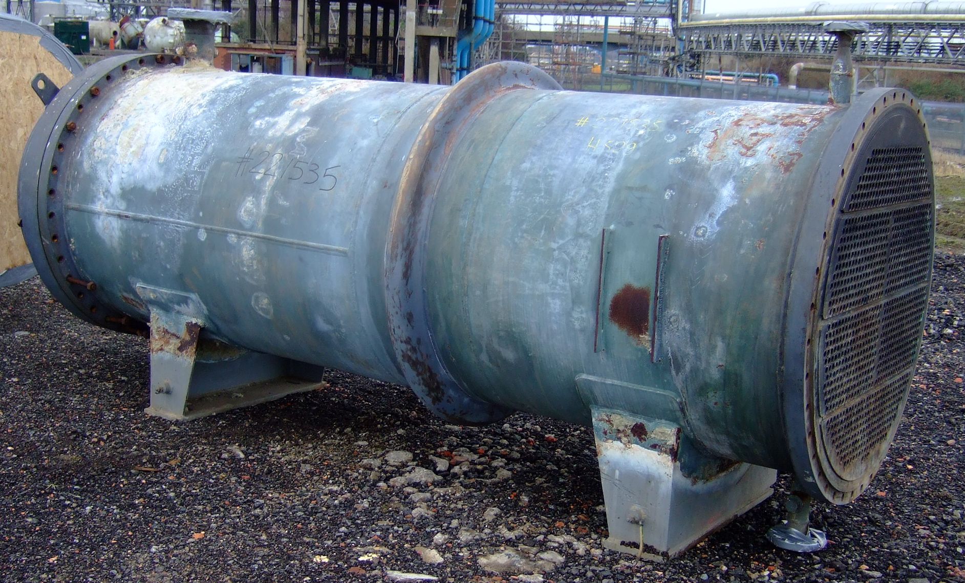 IPP# 221535, 195 m² (2,099 ft²)  Stainless Steel 316 Shell and Tube Heat Exchanger For Sale