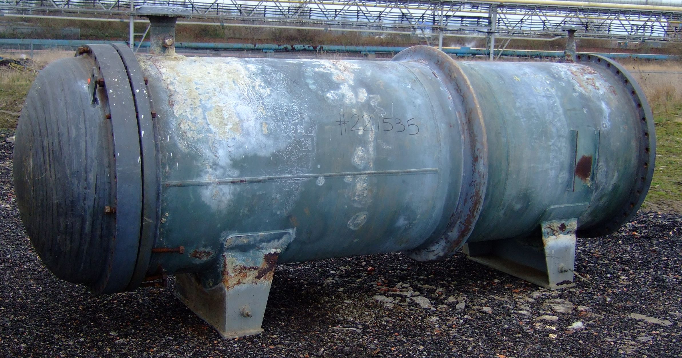 IPP# 221535, 195 m² (2,099 ft²)  Stainless Steel 316 Shell and Tube Heat Exchanger For Sale