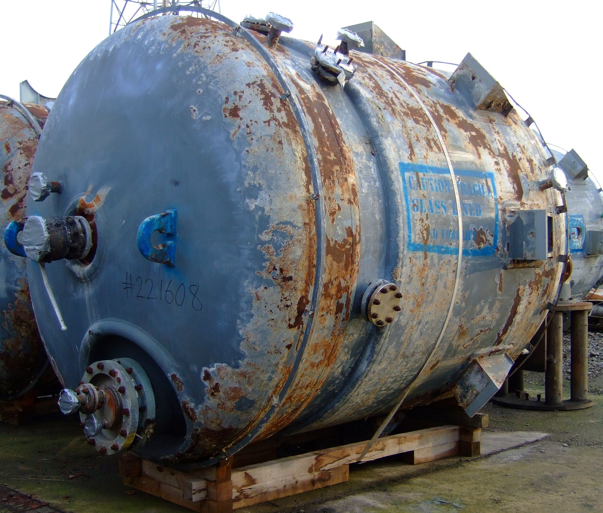 IPP# 221608, 13,330 L (3,521 gallons)  Glasslined Batch-Type Agitated Reactor For Sale