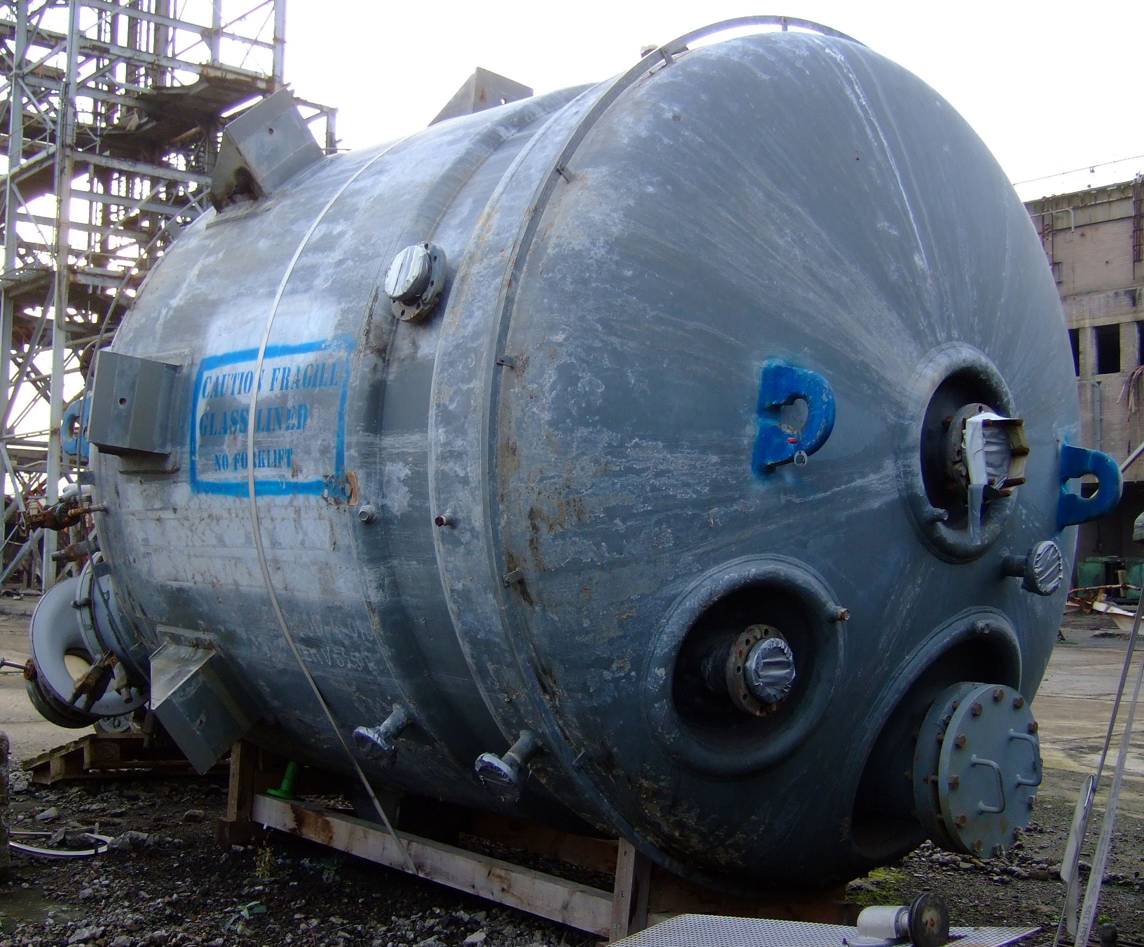 IPP# 221611, 13,330 L (3,521 gallons)  Glasslined Batch-Type Agitated Reactor For Sale