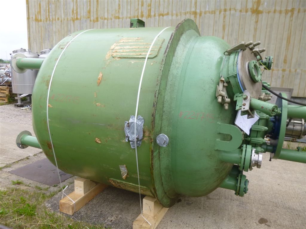 IPP# 221715, 7,160 L (1,891 gallons)  Glasslined Batch-Type Agitated Reactor For Sale