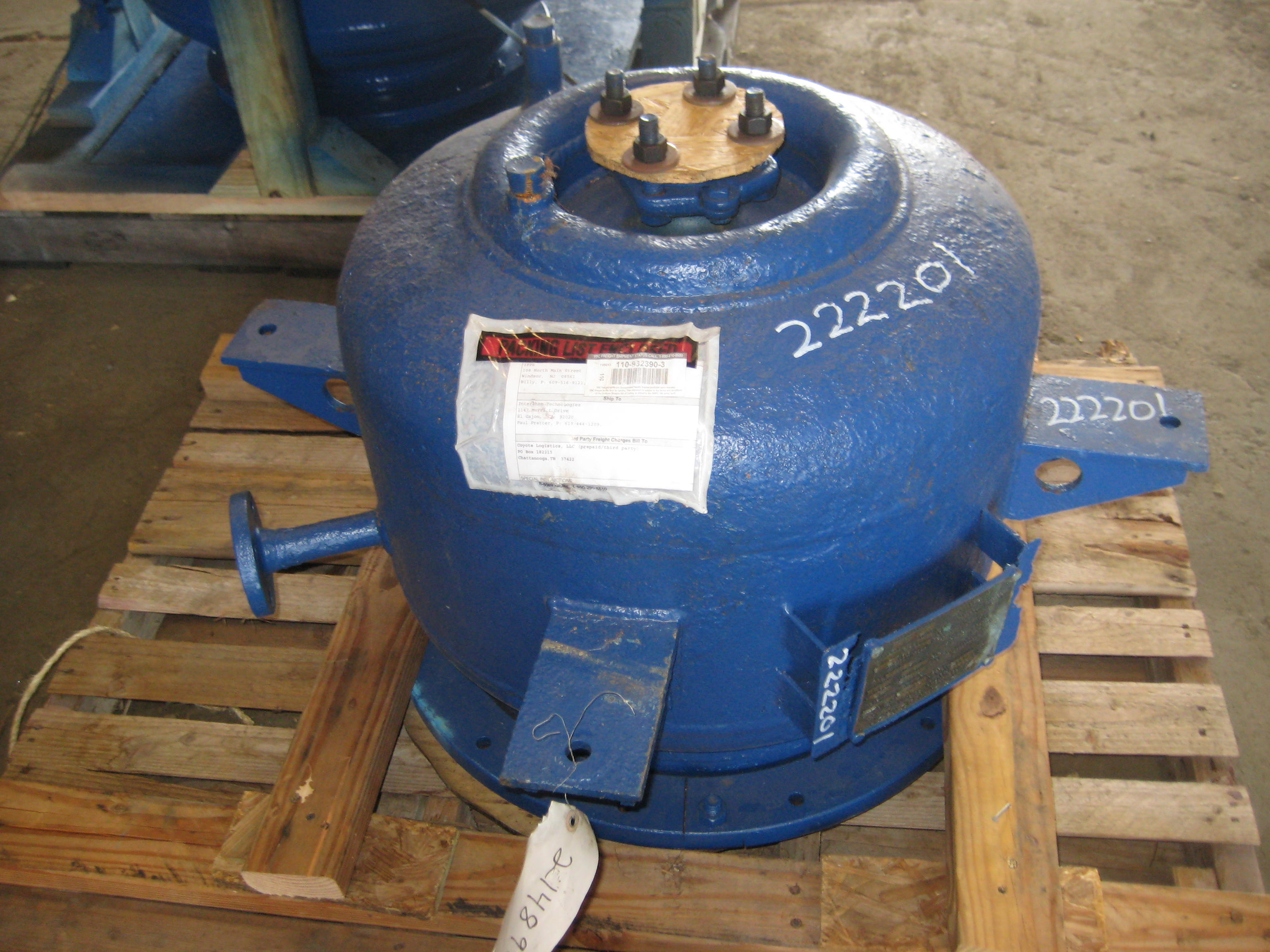 IPP# 222201, 75.7 L (20 gallons)  Glasslined Batch-Type Agitated Reactor For Sale