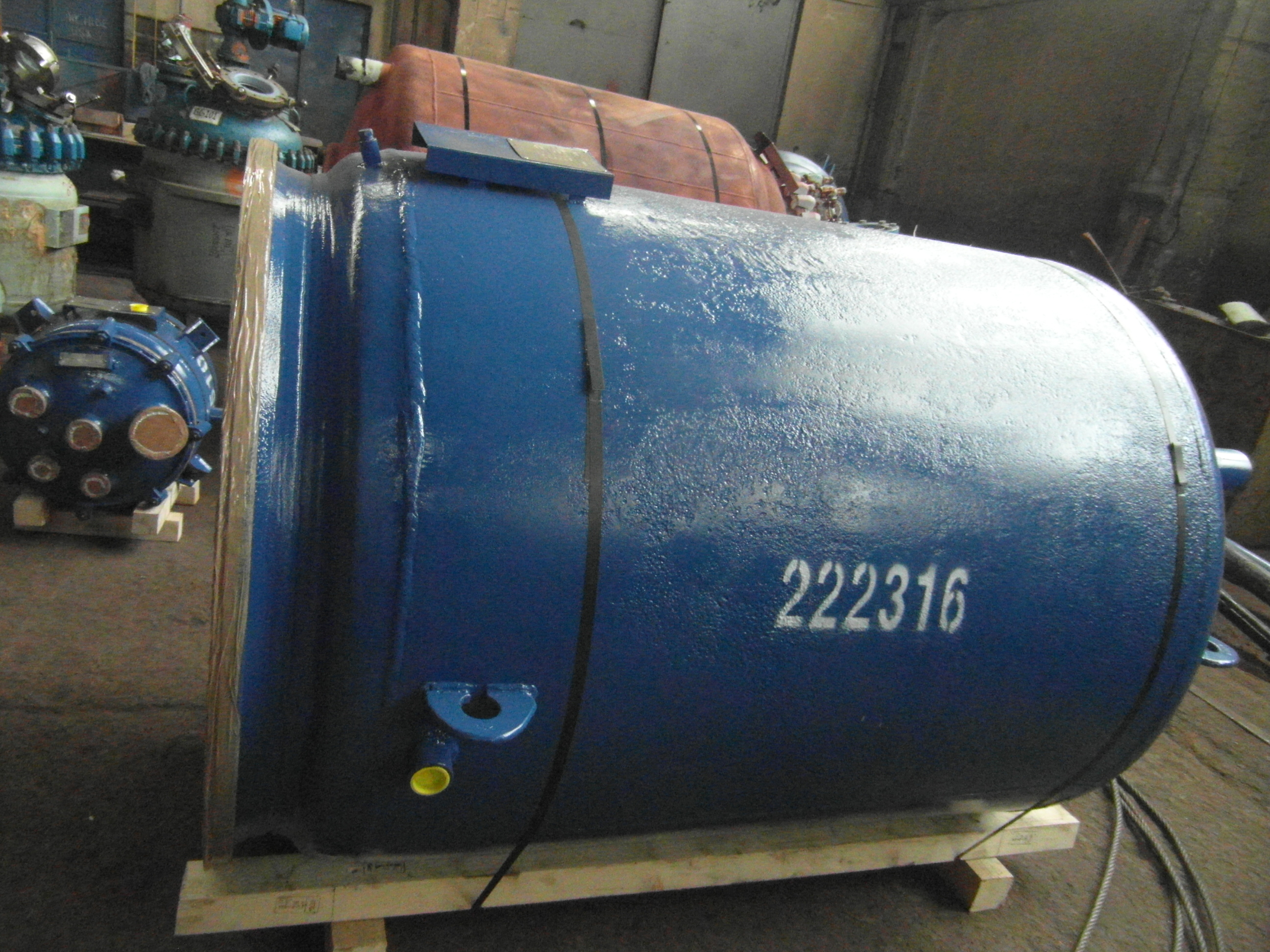 IPP# 222316, 1,893 L (500 gallons)  Glasslined Batch-Type Agitated Reactor For Sale