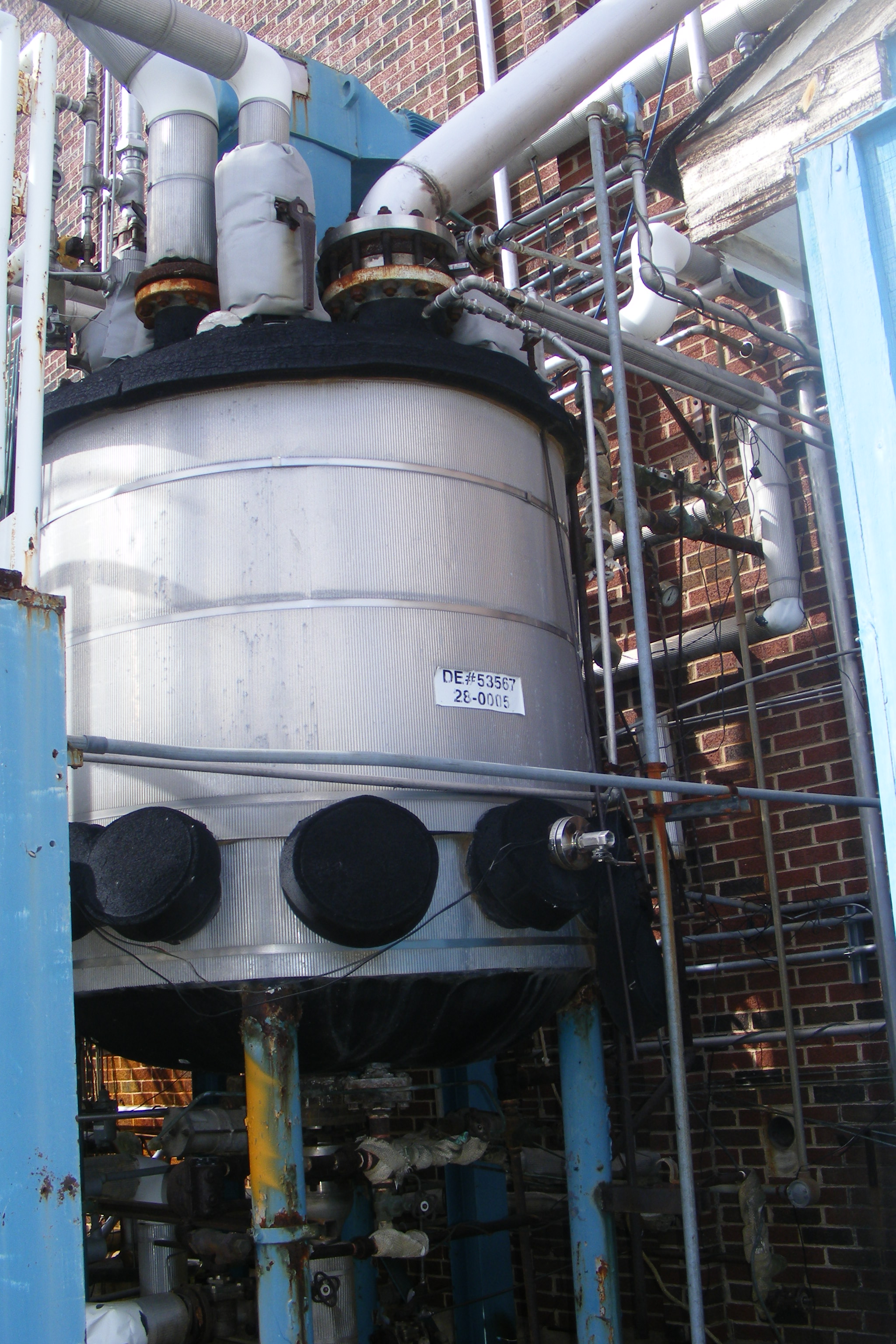 IPP# 222557, 2,271 L (600 gallons)  Stainless Steel 316 Batch-Type Agitated Reactor For Sale