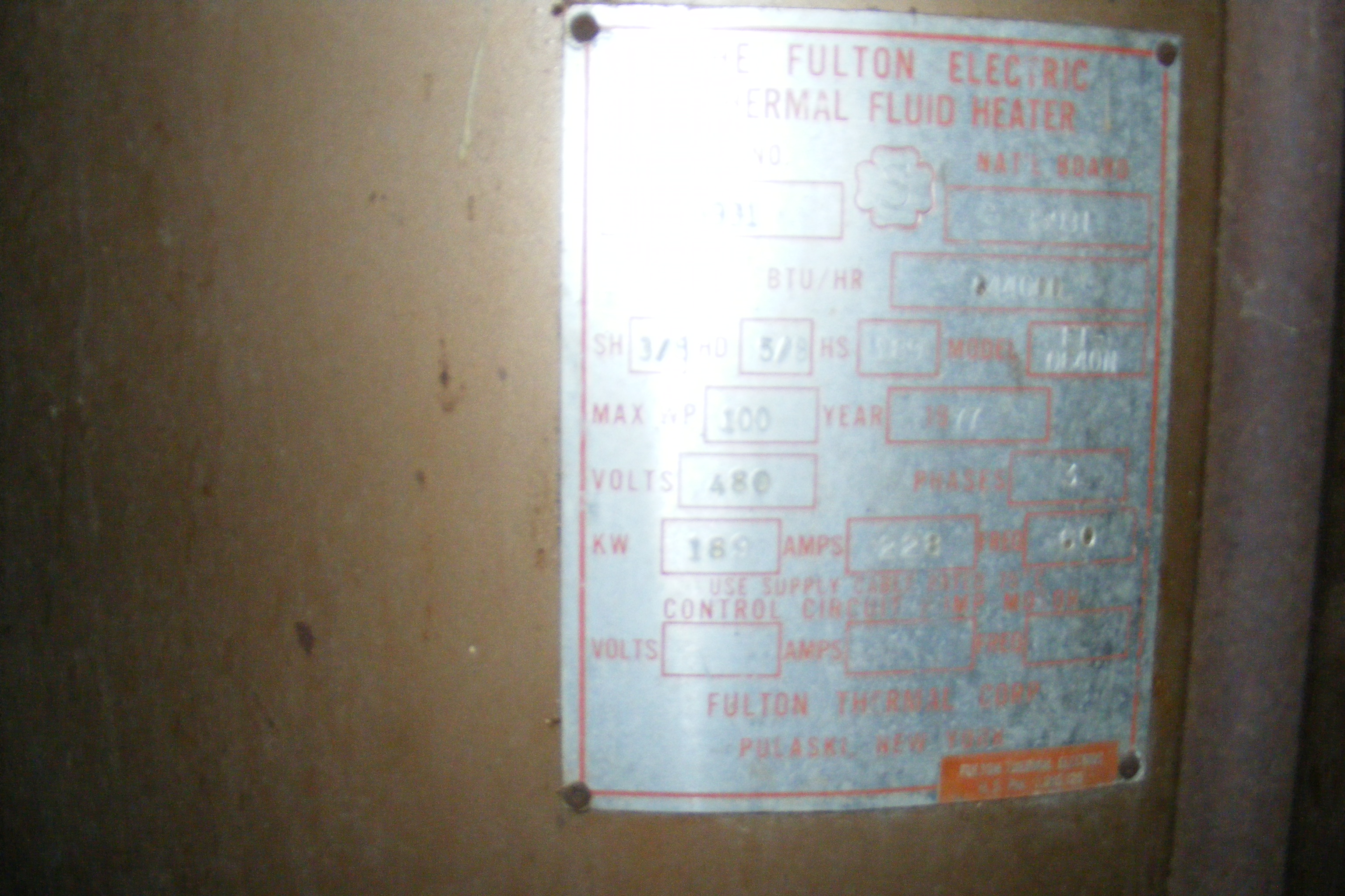 IPP# 222572,    Hot Oil Boiler For Sale