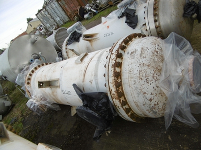  98.5 m² (1,060 ft²) Stainless Steel 316 Shell and Tube Heat Exchanger For Sale - IPP# 222660