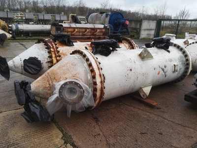 IPP# 222672, 98.5 m² (1,060 ft²)  Stainless Steel 316 Shell and Tube Heat Exchanger For Sale