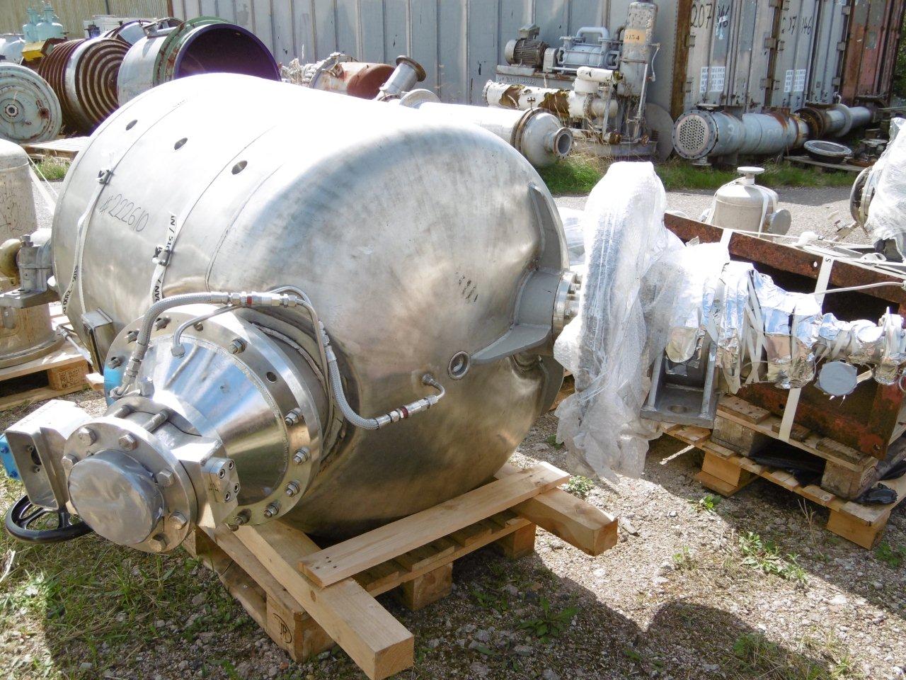 IPP# 222610, 1 m3 (35.3 ft3)  Stainless Steel Austentic  Dryer-Twin Shell & Double Cone For Sale