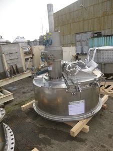 IPP# 222623, 1,250 mm (49.2 in)  Stainless Steel 316 Manual Discharge-Top Centrifuge-Basket For Sale