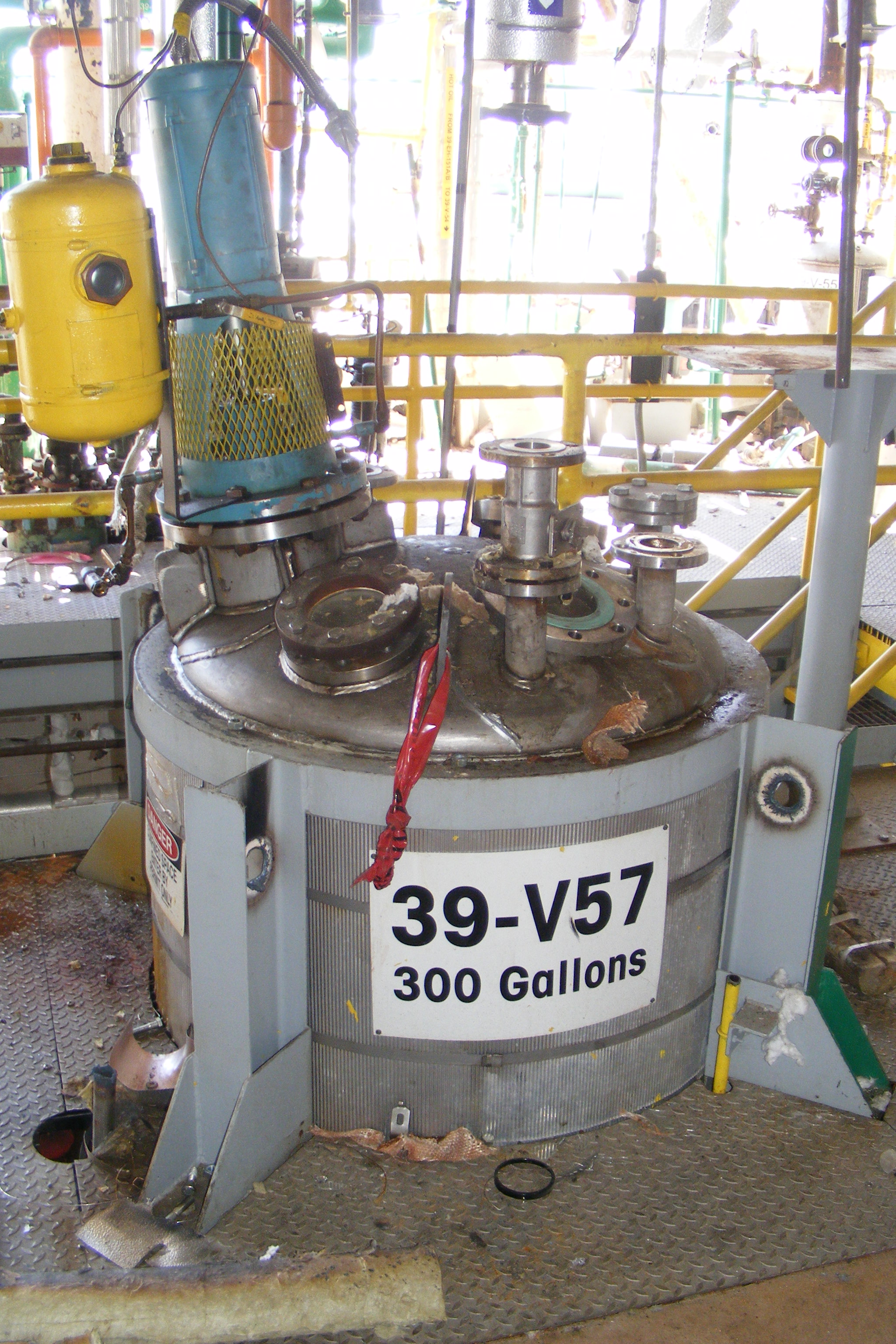 IPP# 222714, 851.7 L (225 gallons)  Stainless Steel 316 Batch-Type Agitated Reactor For Sale