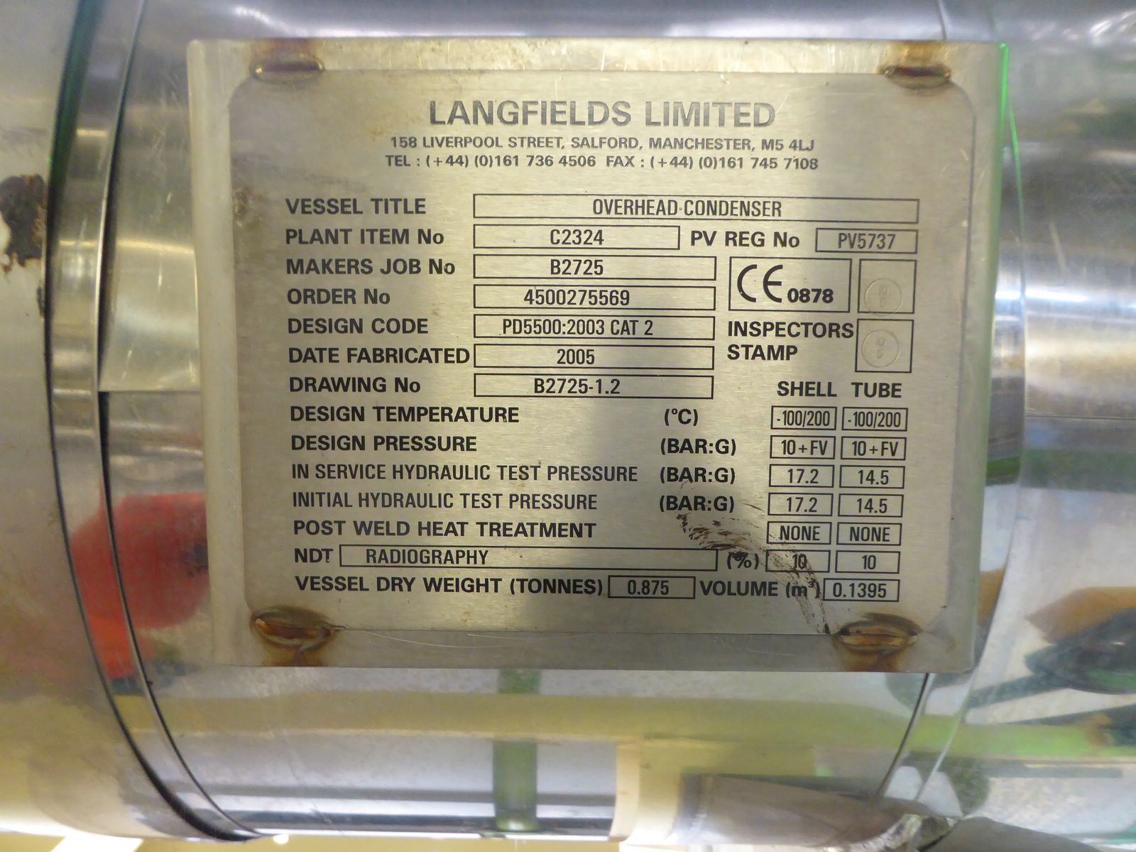  Batch-Type Agitated Reactor 5,150 L (1,350 gallons) Hastelloy - Other For Sale - IPP# 234595