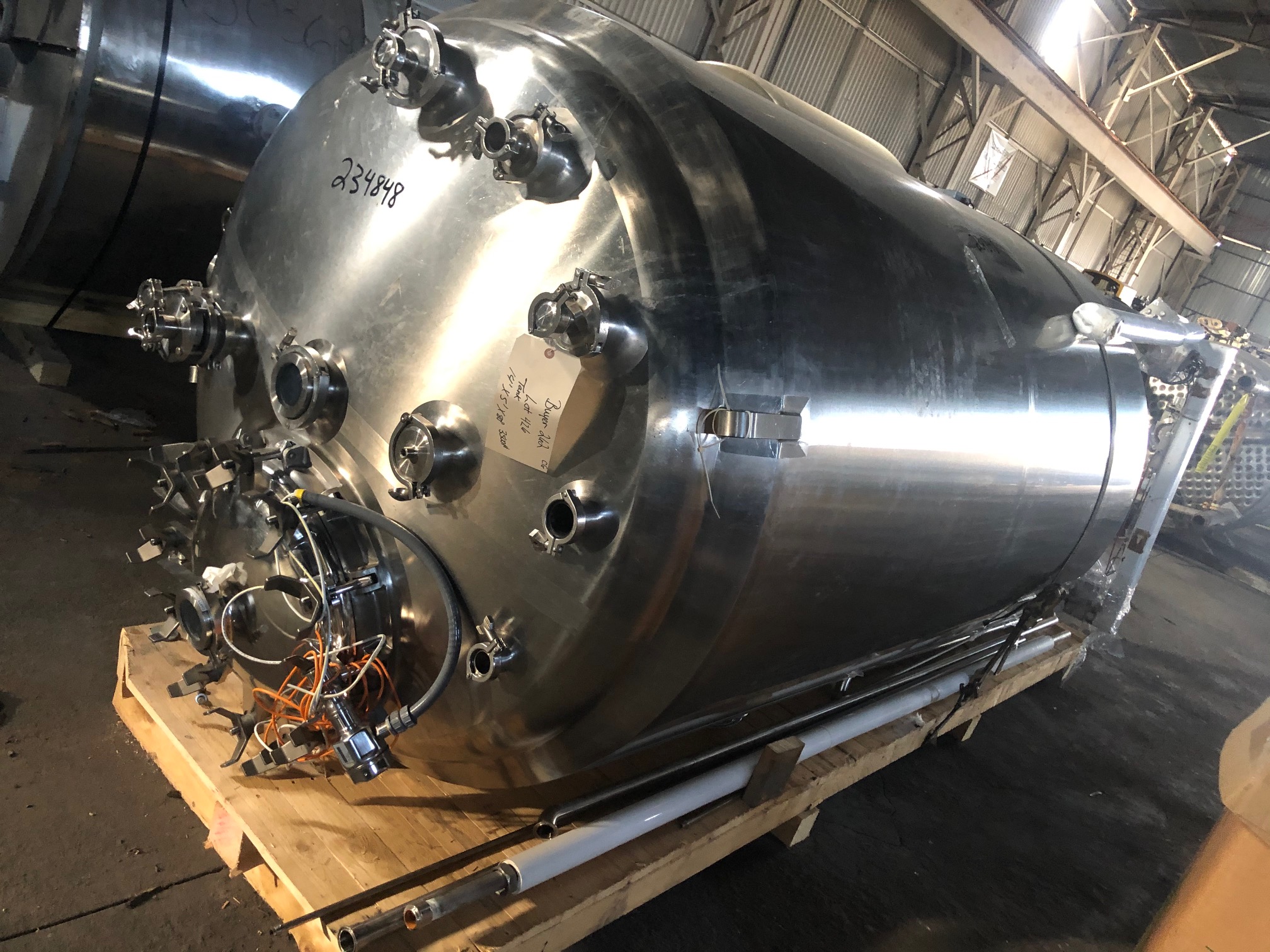 IPP# 234848, 3,000 L (792.5 gallons)  Stainless Steel 304 Batch-Type Agitated Reactor For Sale