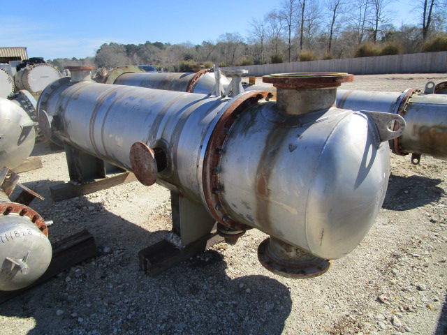 IPP# 235349, 110.1 m² (1,185 ft²) Unused Stainless Steel 304 Shell and Tube Heat Exchanger For Sale