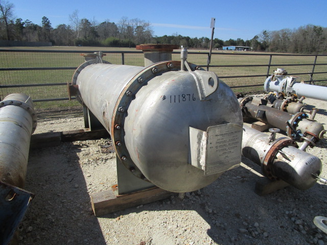 IPP# 235349, 110.1 m² (1,185 ft²) Unused Stainless Steel 304 Shell and Tube Heat Exchanger For Sale