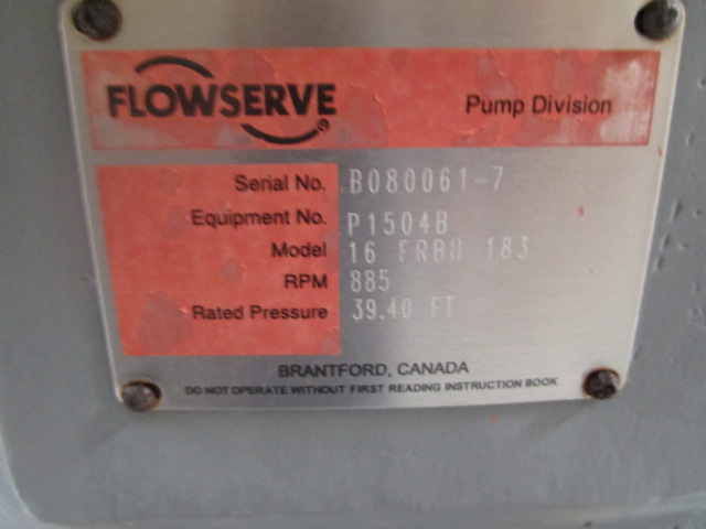 IPP# 235400, 1,800 m3/h (7,925 GPM) Unused Stainless Steel 316 Centrifugal Pump For Sale