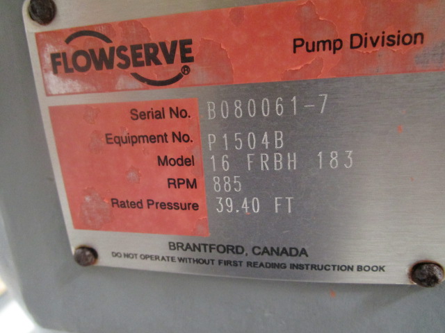 IPP# 235400, 1,800 m3/h (7,925 GPM) Unused Stainless Steel 316 Centrifugal Pump For Sale