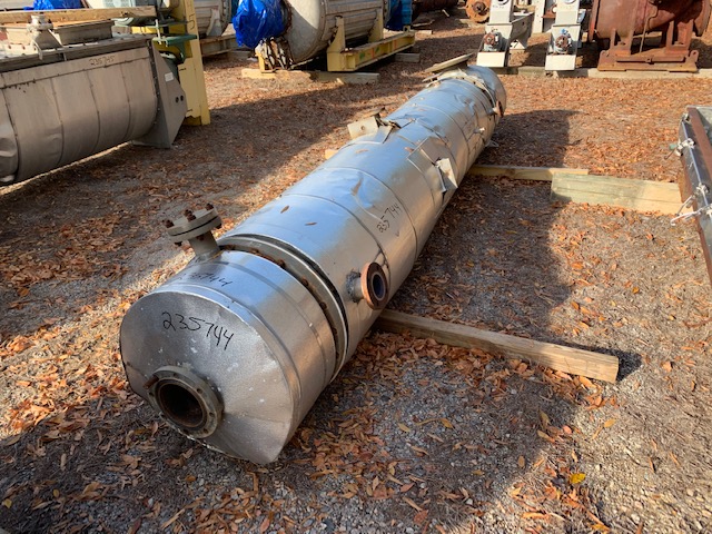 IPP# 235744, 120.8 m² (1,300 ft²)  Stainless Steel 304 Shell and Tube Heat Exchanger For Sale