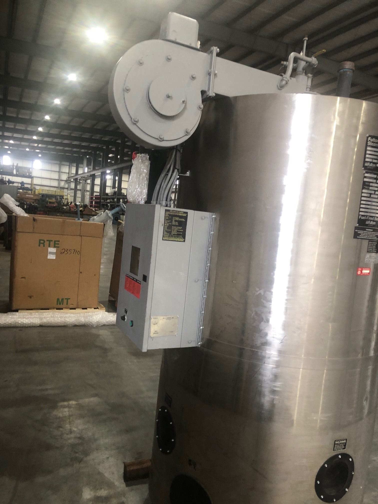 IPP# 235801, 469.5 kg/h (1,035 lb/h)   Steam Boiler For Sale