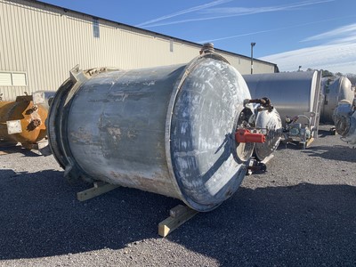 IPP# 235927, 7,571 L (2,000 gallons)  Stainless Steel 316 Batch-Type Agitated Reactor For Sale