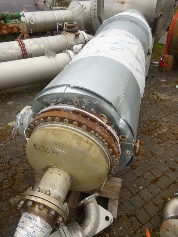 IPP# 236146, 146.7 m² (1,579 ft²)  Stainless Steel 321 Shell and Tube Heat Exchanger For Sale