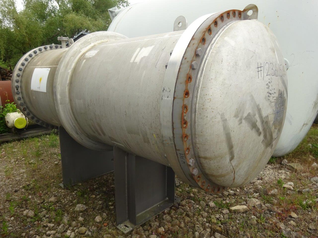 IPP# 236150, 124 m² (1,335 ft²)  Stainless Steel 321 Shell and Tube Heat Exchanger For Sale