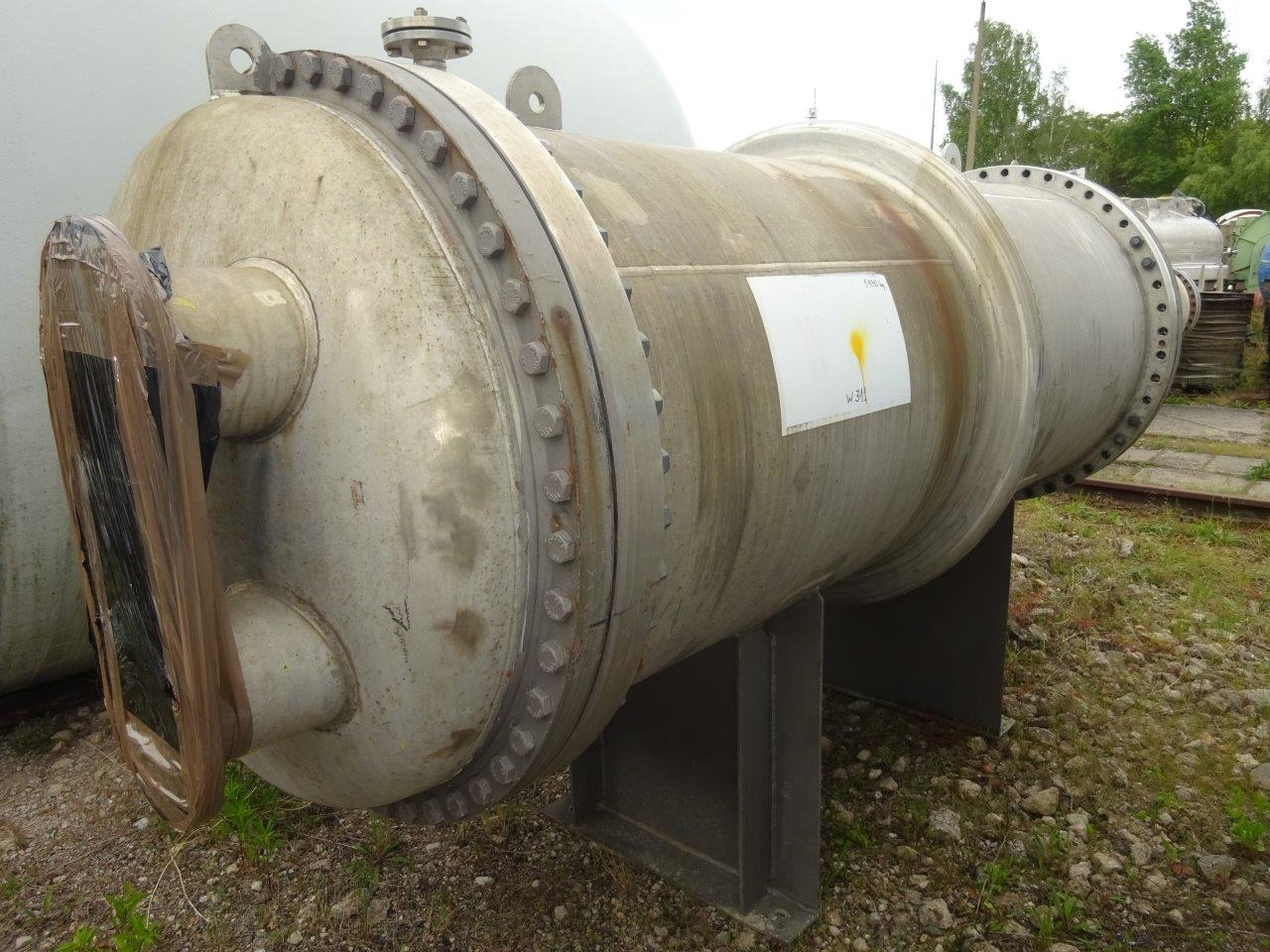 IPP# 236150, 124 m² (1,335 ft²)  Stainless Steel 321 Shell and Tube Heat Exchanger For Sale