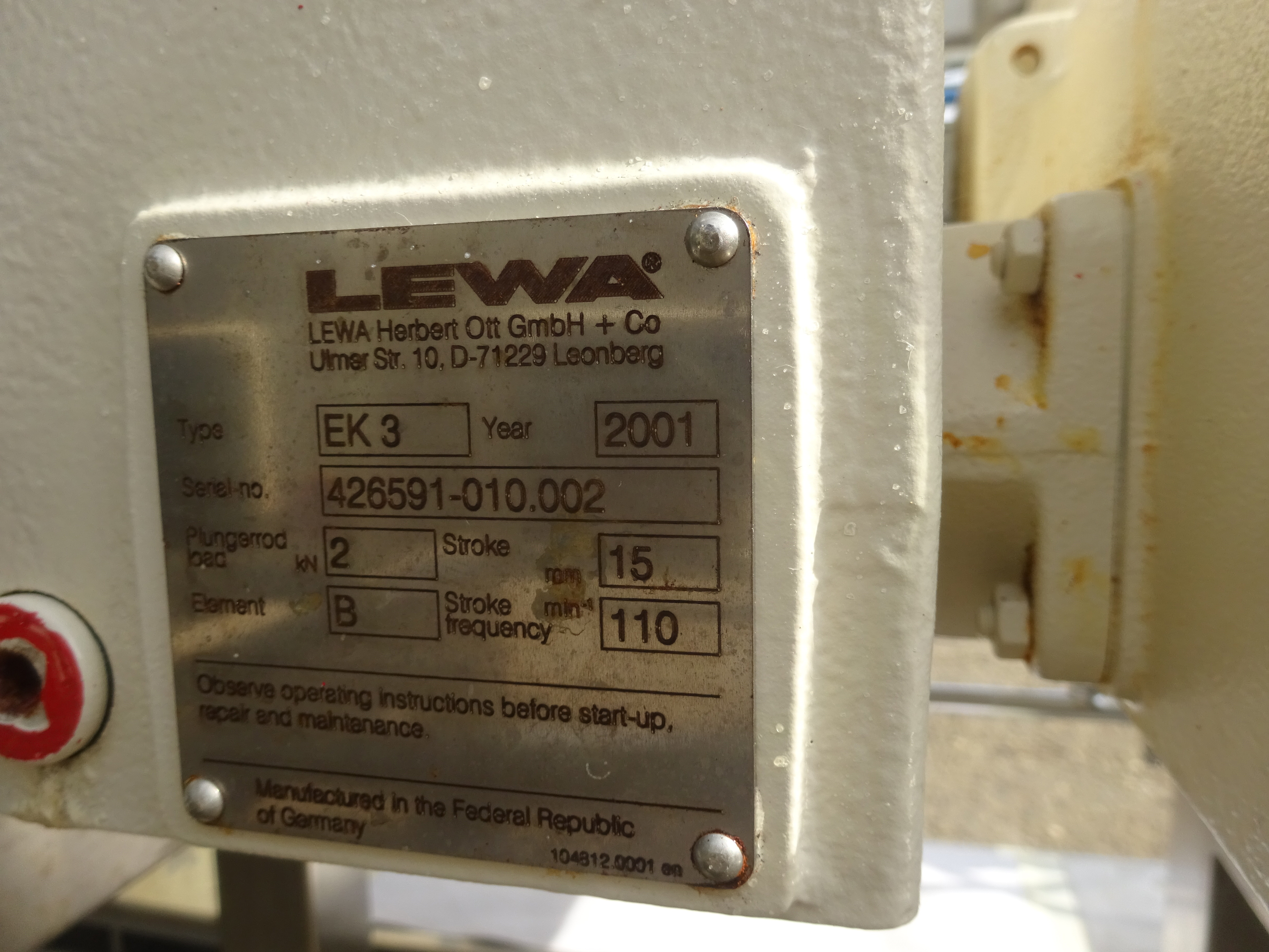 Stainless Steel 316 Amersham Bioscience/GE  Column - IPP# 239360