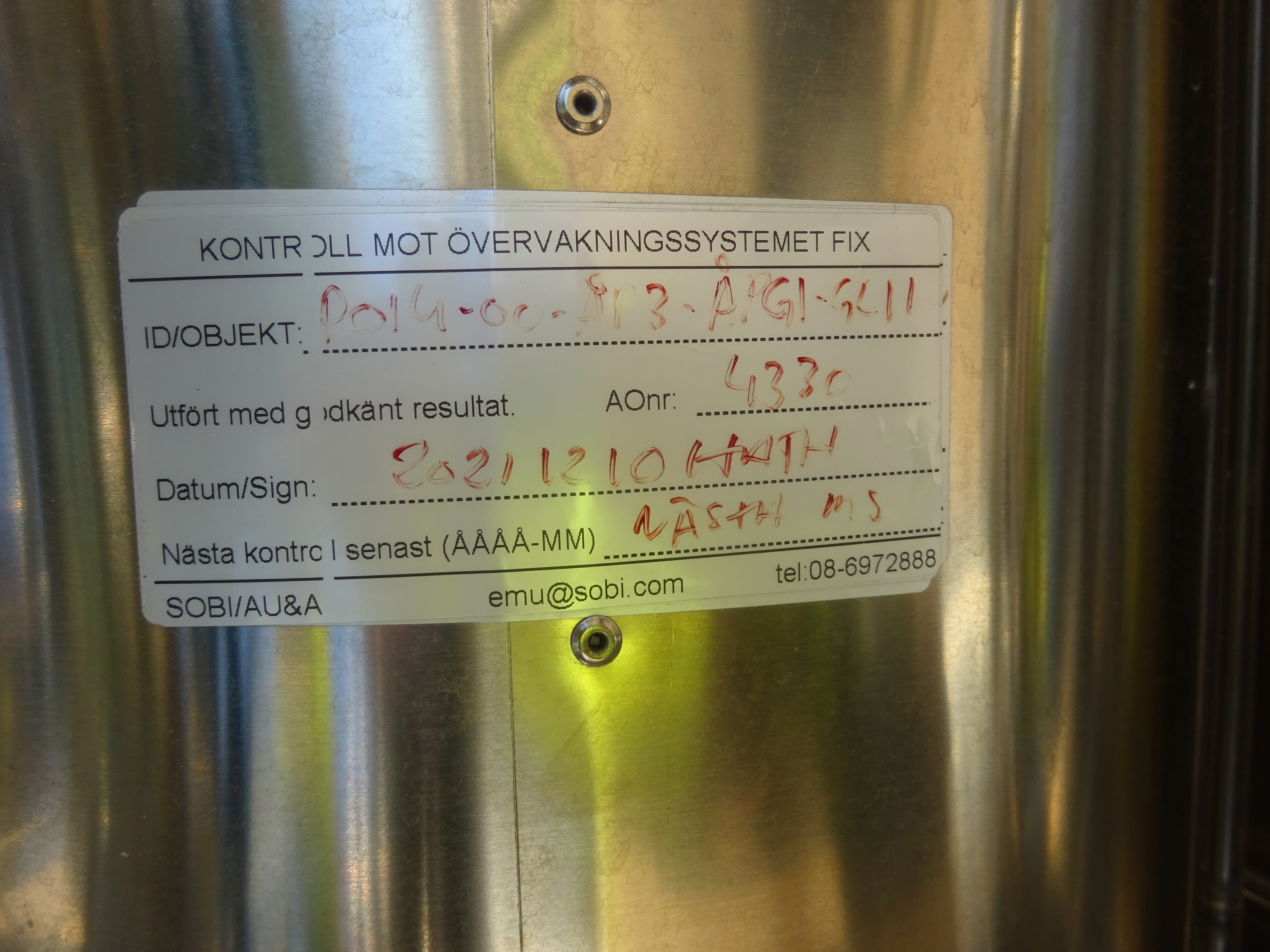 Stainless Steel 316L Zetterstoms-Molkom  Still - IPP# 239374