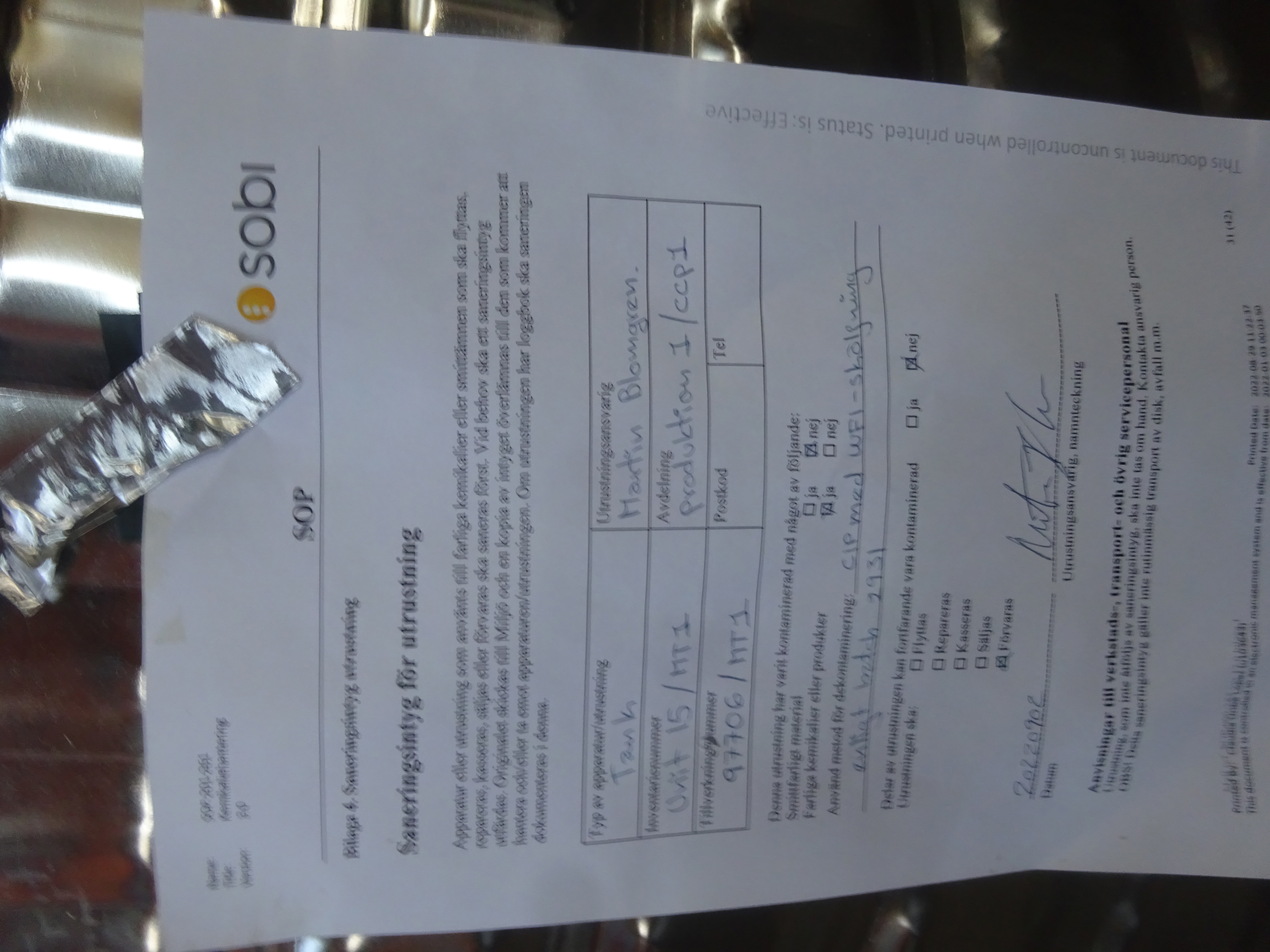 Stainless Steel 316 Zetterstroms Batch-Type Agitated Reactor - IPP# 239300