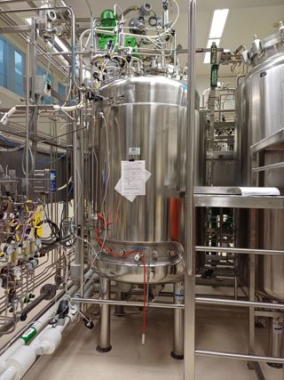 Stainless Steel 316 B. Braun + Diessel Biotech GmbH V-1700 D Batch-Type Agitated Reactor