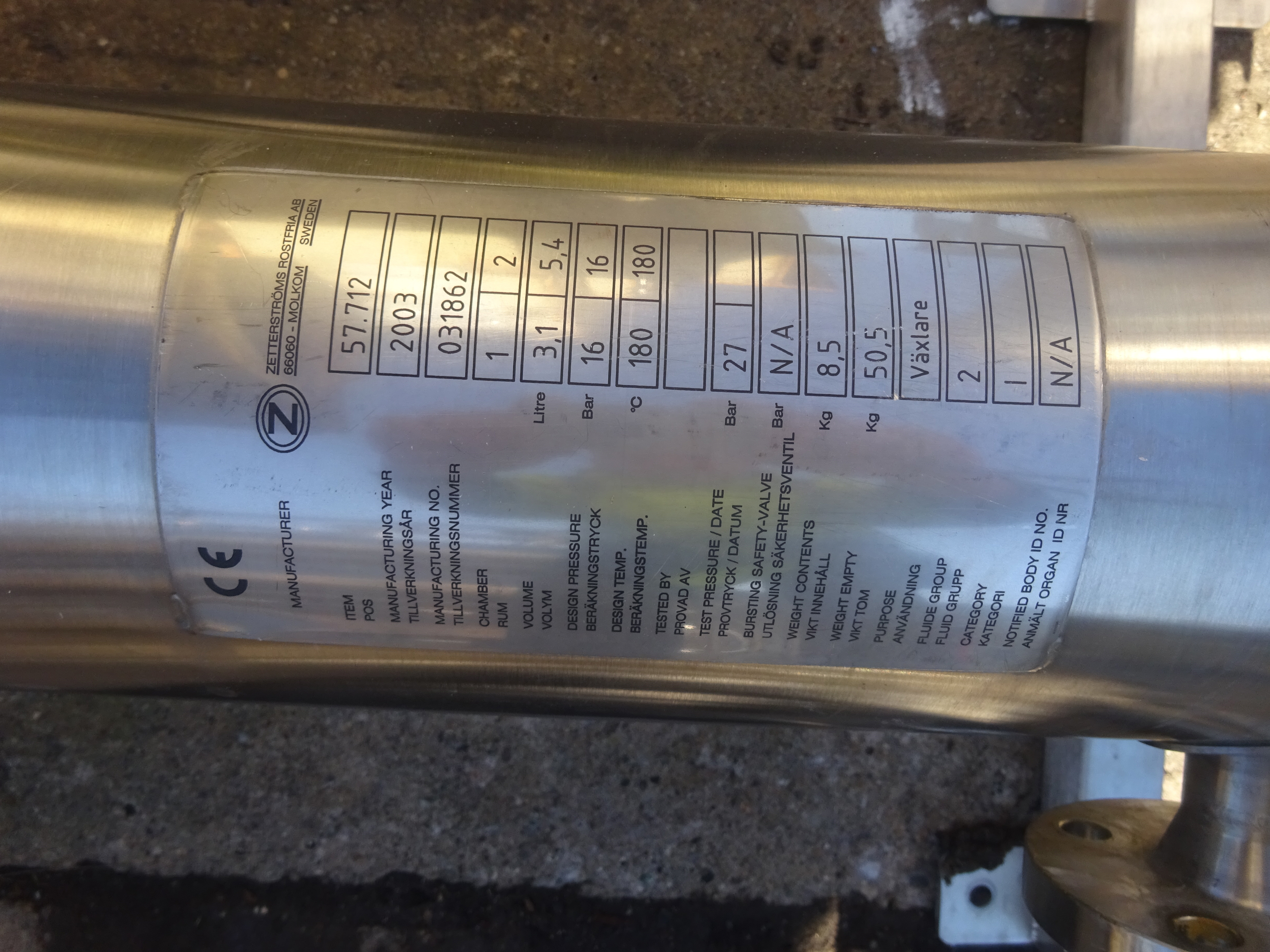Stainless Steel 316L Tankki OY Tank - IPP# 239319