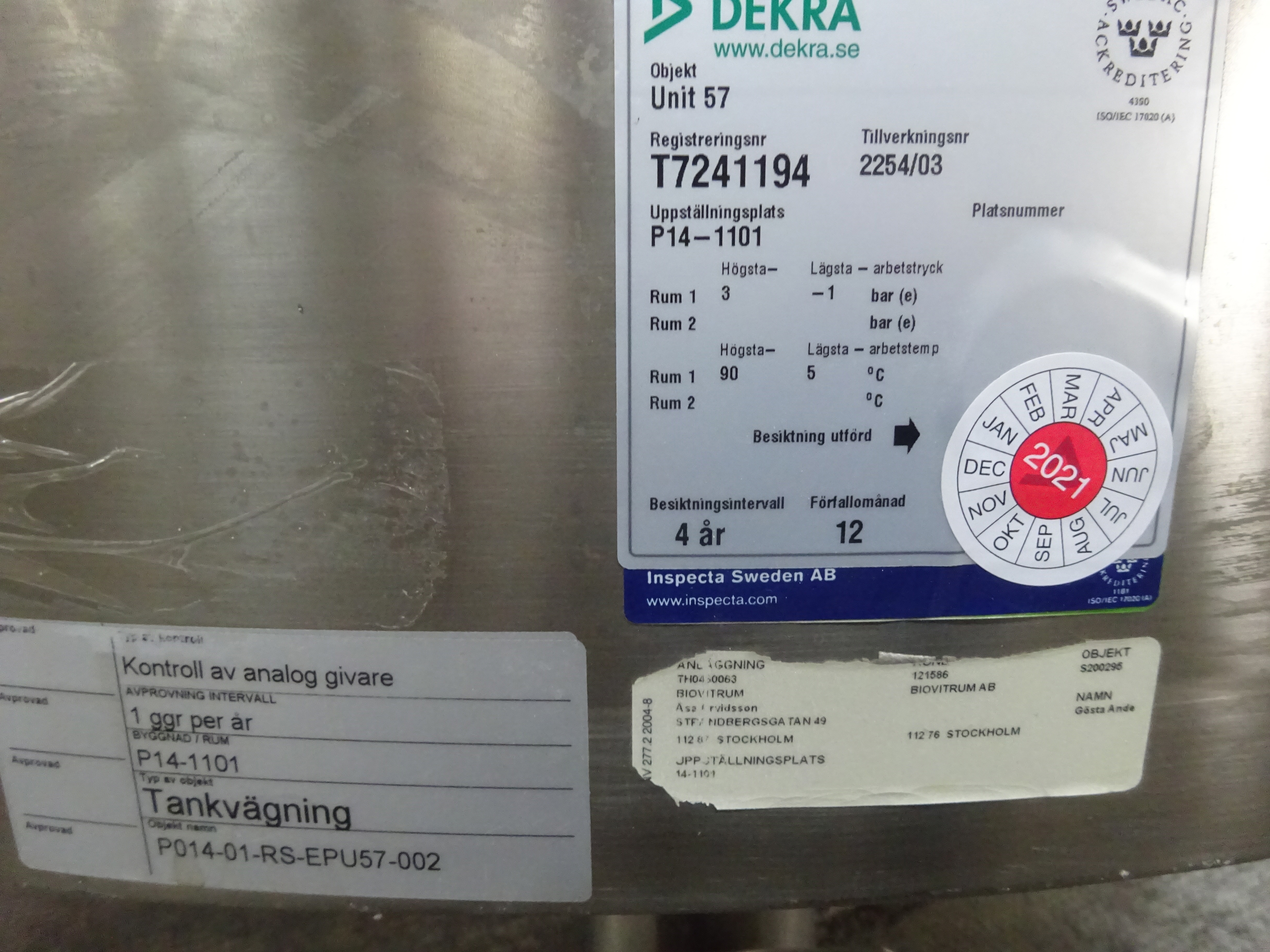 Stainless Steel 316L Tankki OY Tank - IPP# 239319