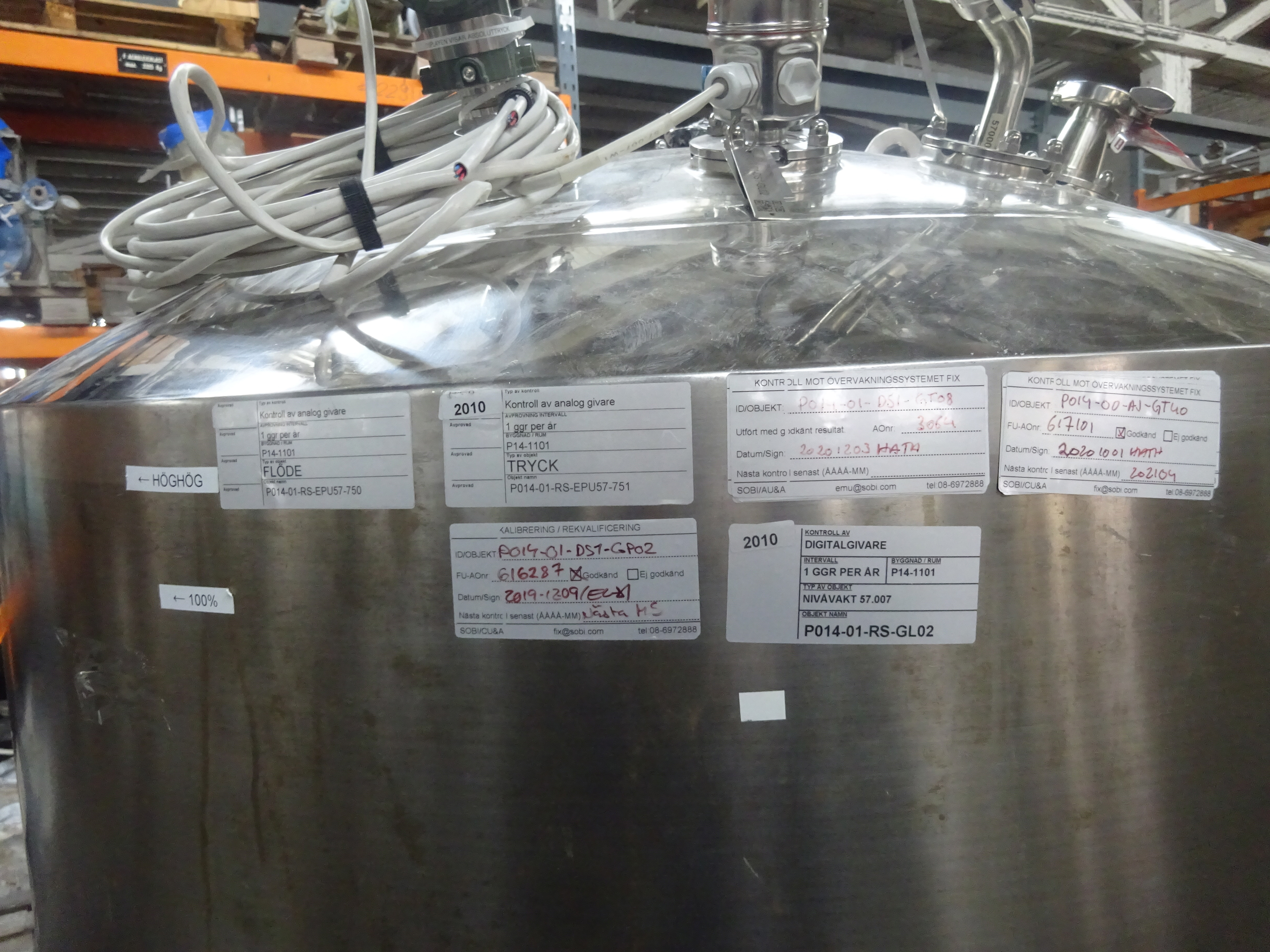 Stainless Steel 316L Tankki OY Tank - IPP# 239319