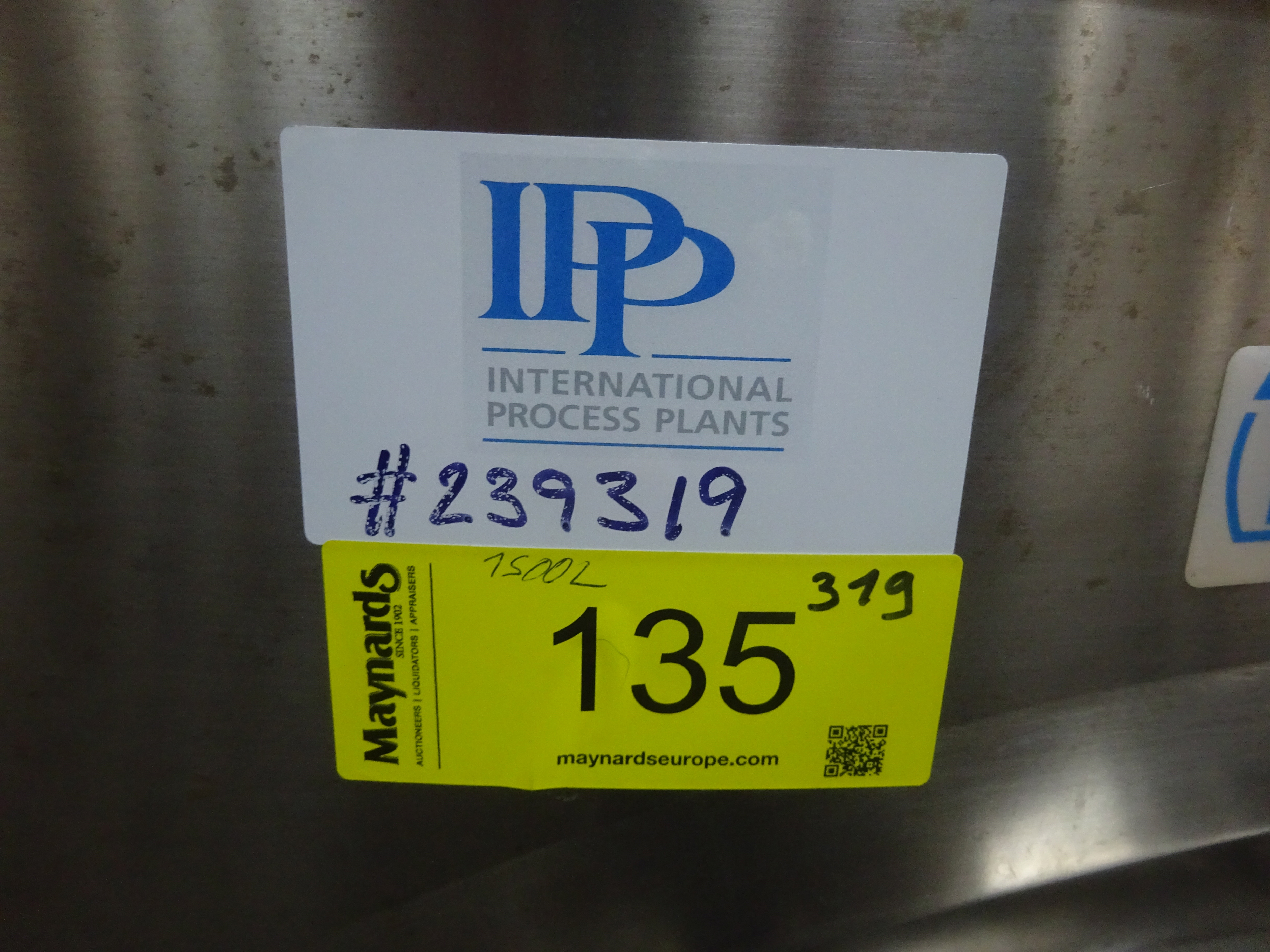 Stainless Steel 316L Tankki OY Tank - IPP# 239319