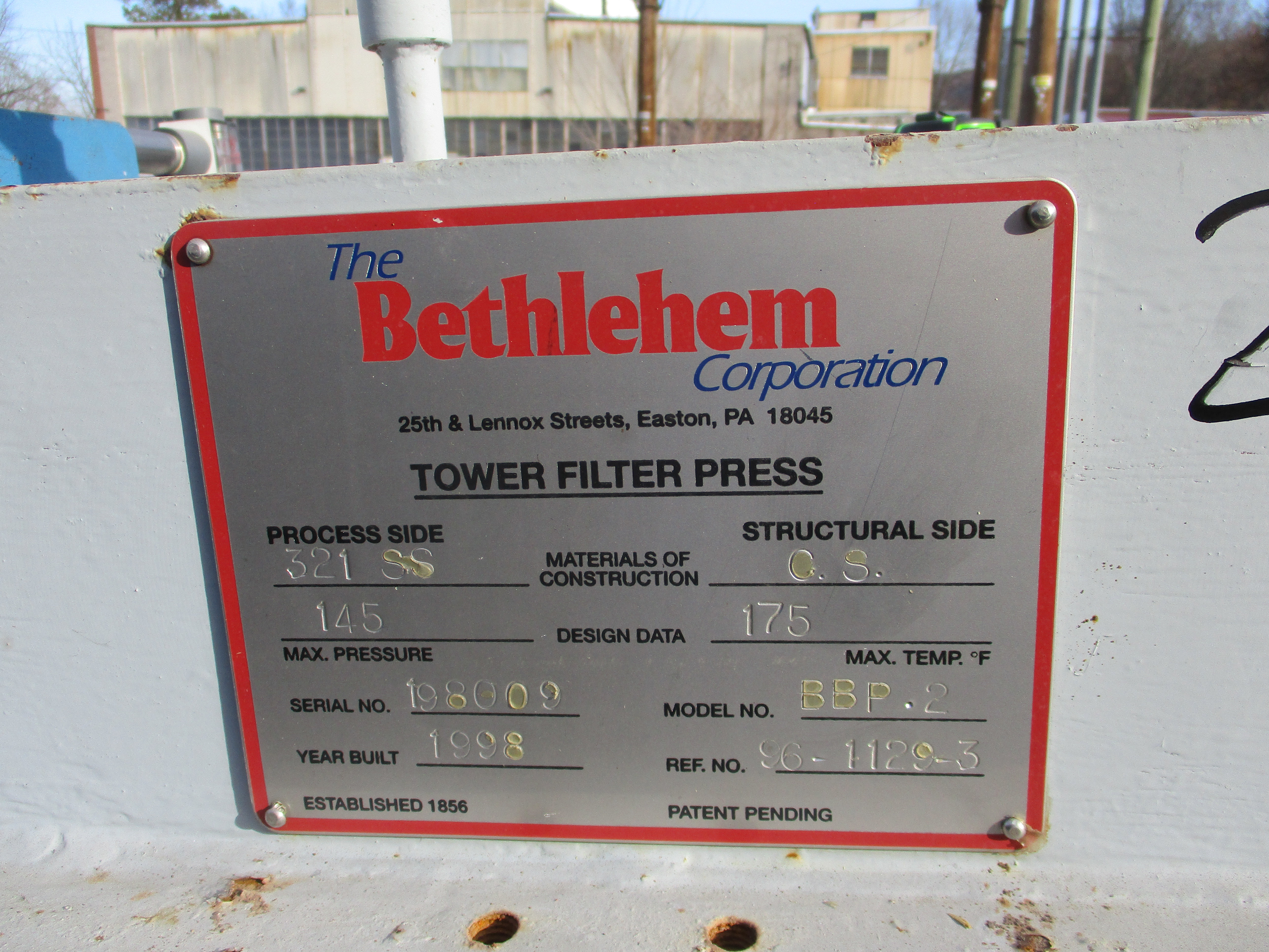 IPP# 239451,   Stainless Steel 321 Tower Filter For Sale