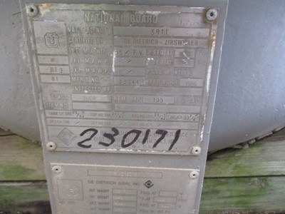 Unused Glasslined DeDietrich Tank - IPP# 230171