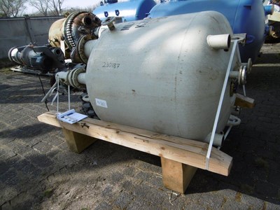 IPP# 230187, 1,375 L (363.2 gallons)  Glasslined Batch-Type Agitated Reactor For Sale