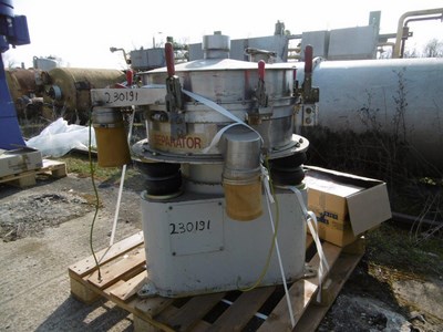 IPP# 230191,   Stainless Steel 316 Separators  Screener For Sale